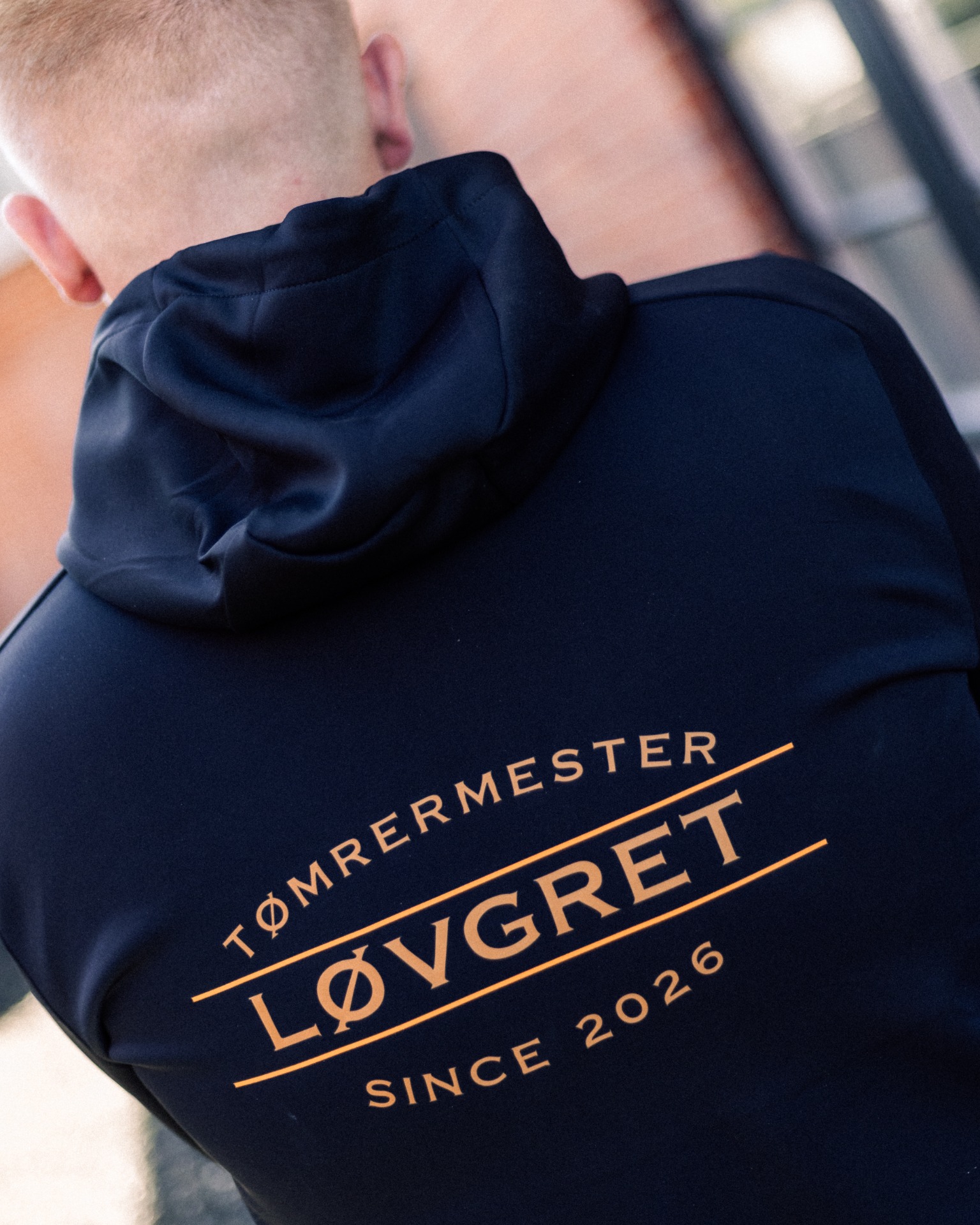 Tømrermester Løvgret i arbejdstøj